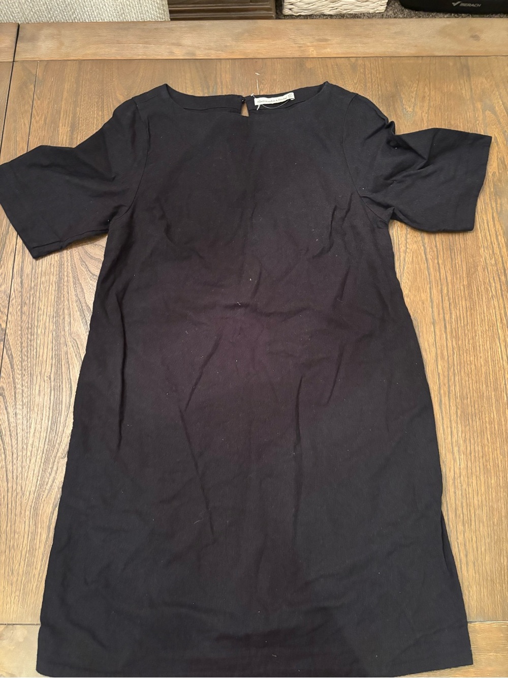Abercrombie & Fitch Black Linen Feel Dress